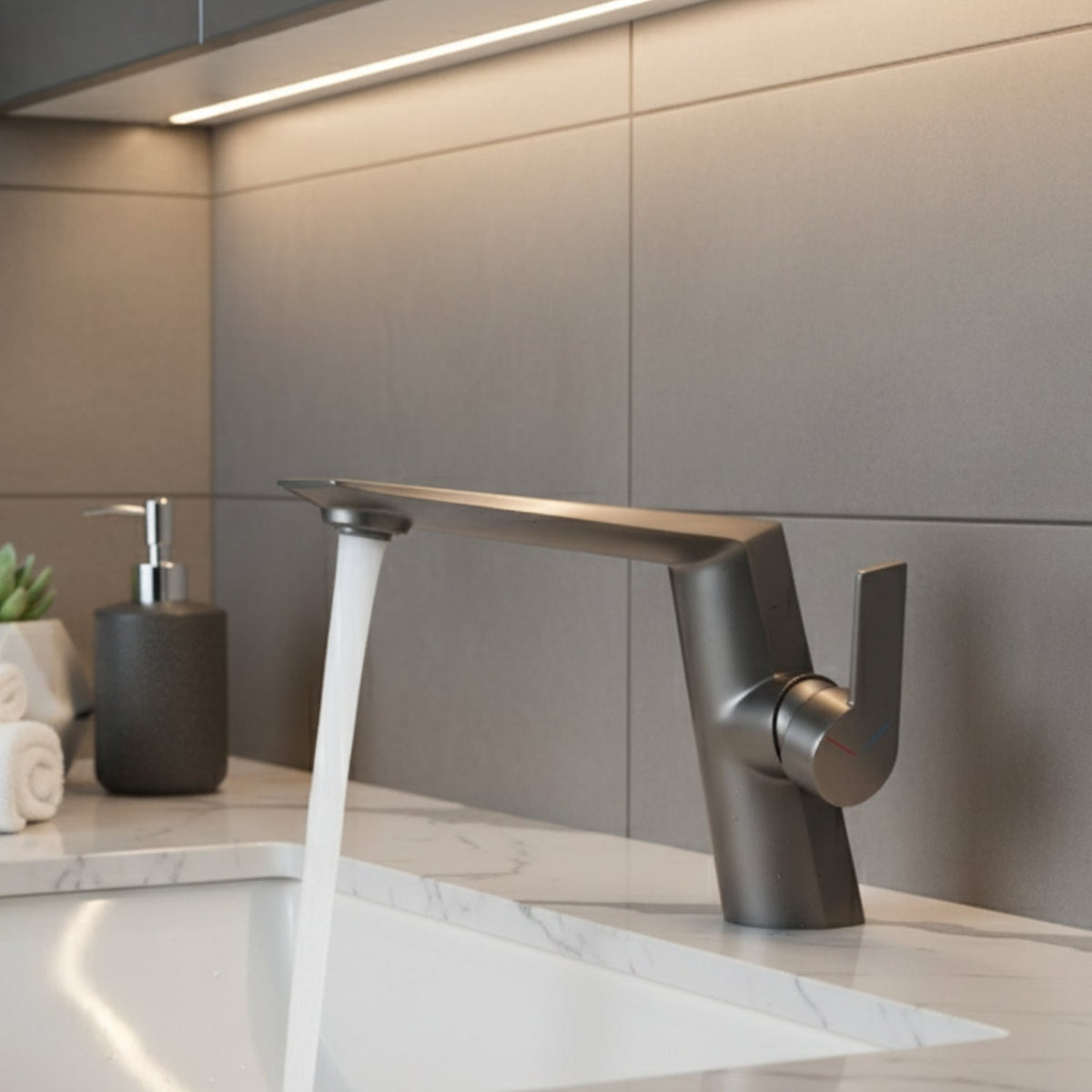 Halsa - Single Handle Mixer Bathroom Sink Faucet