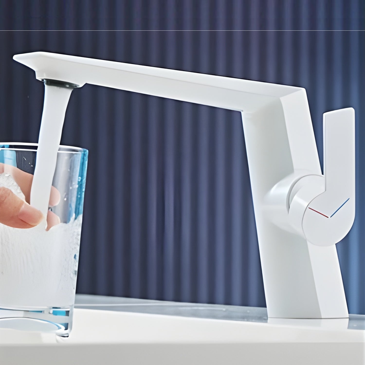 Halsa - Nordic Single Handle Hot & Cold Mixer Bathroom Sink Tap