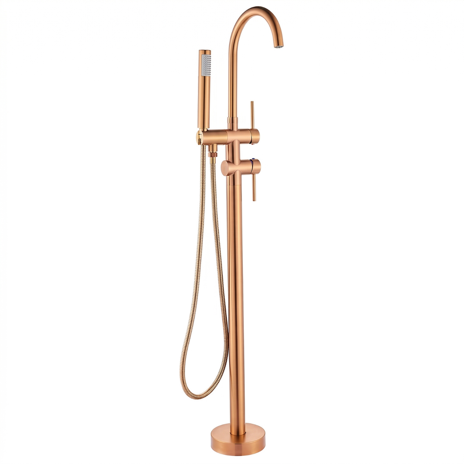 Klaralven - Bathtub Shower Faucet Set Floor Standing Shower System with 360 Swivel Spout Bathroom Bath Bathtub Mixer