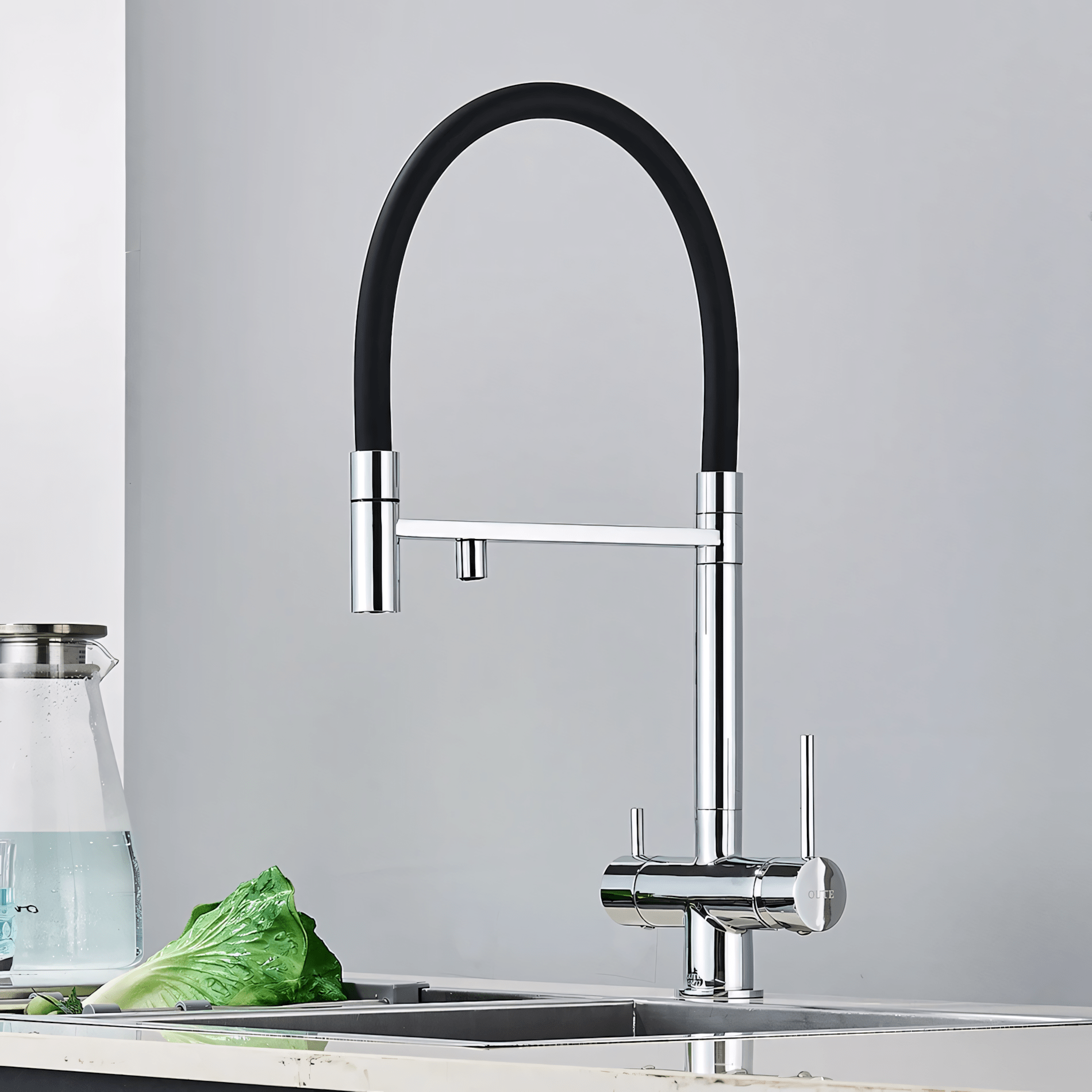 3-way kitchen faucet with filter tap