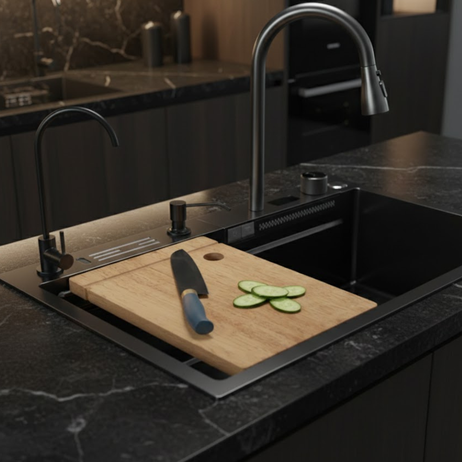 Assebakte - 29" Smart Waterfall Kitchen Sink