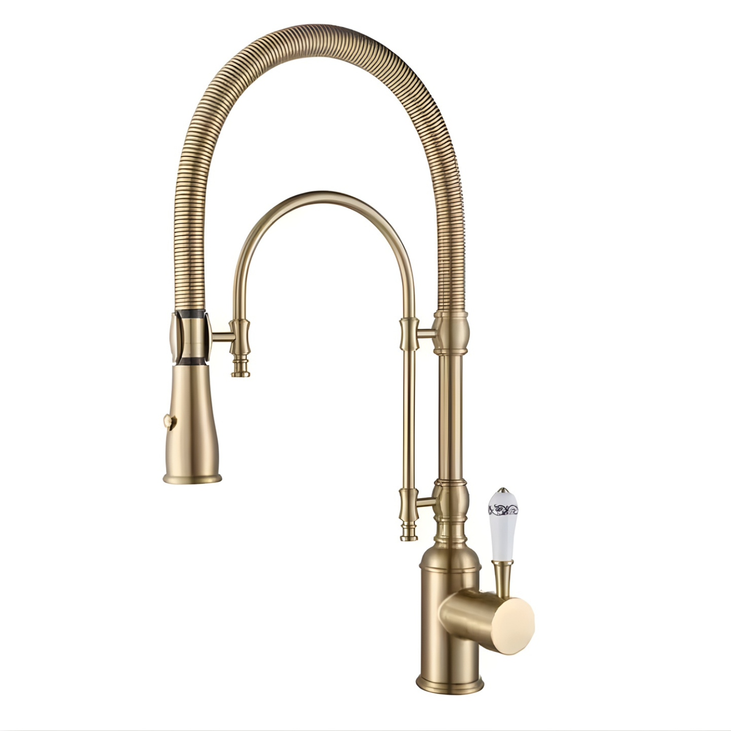 Visby - 360° Pull-Down Kitchen Faucet with Spring Spout Hot & Cold Mixer