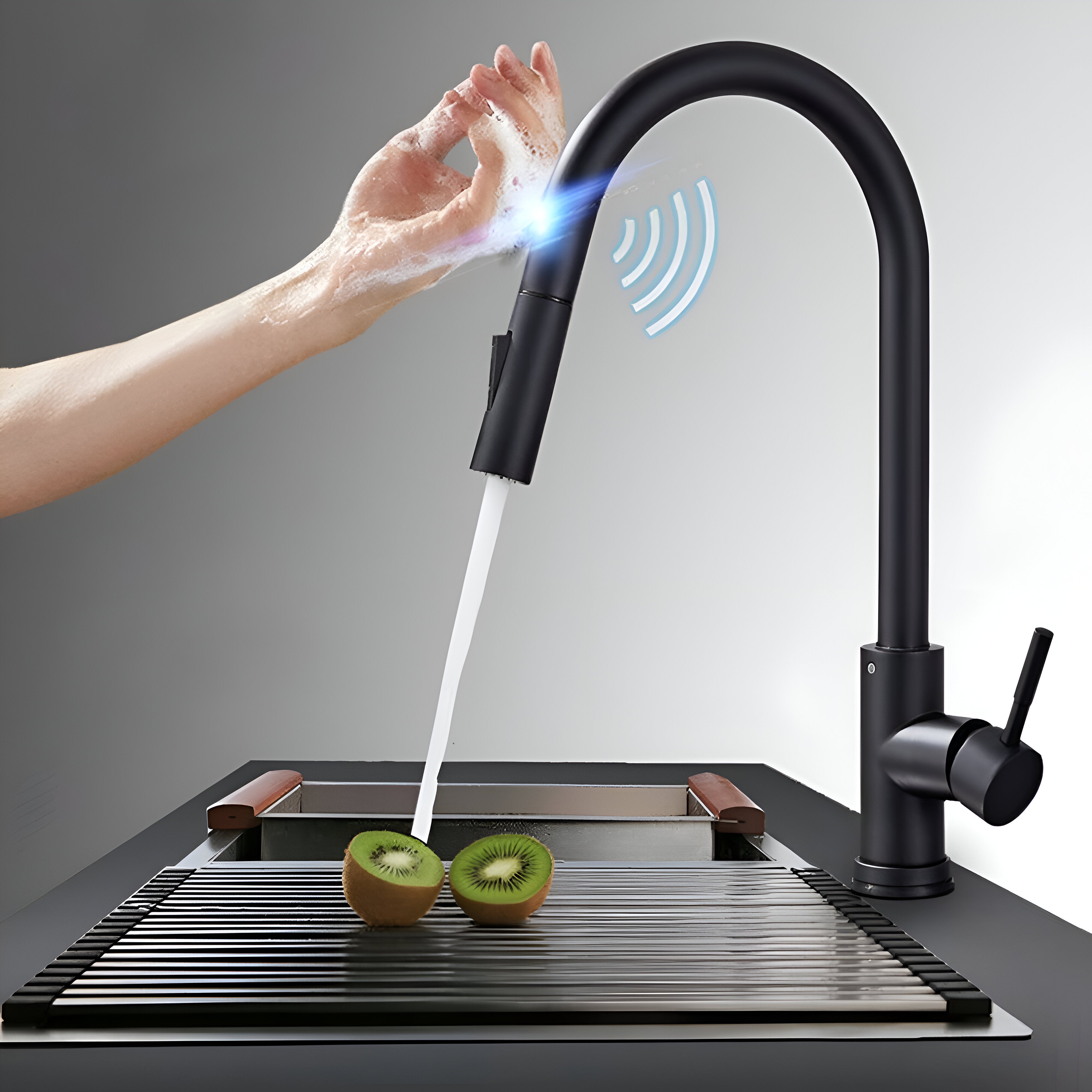 Touch kitchen faucet