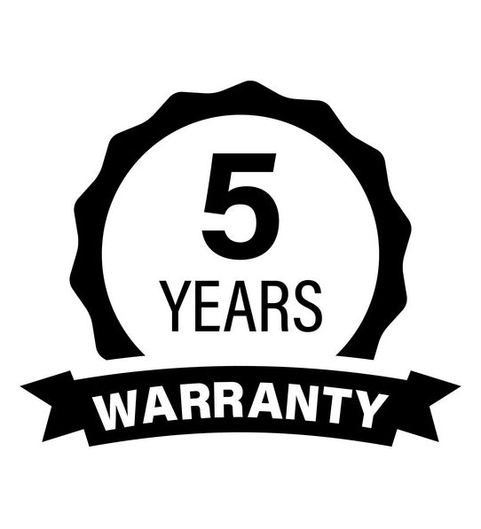 5-Years Warranty