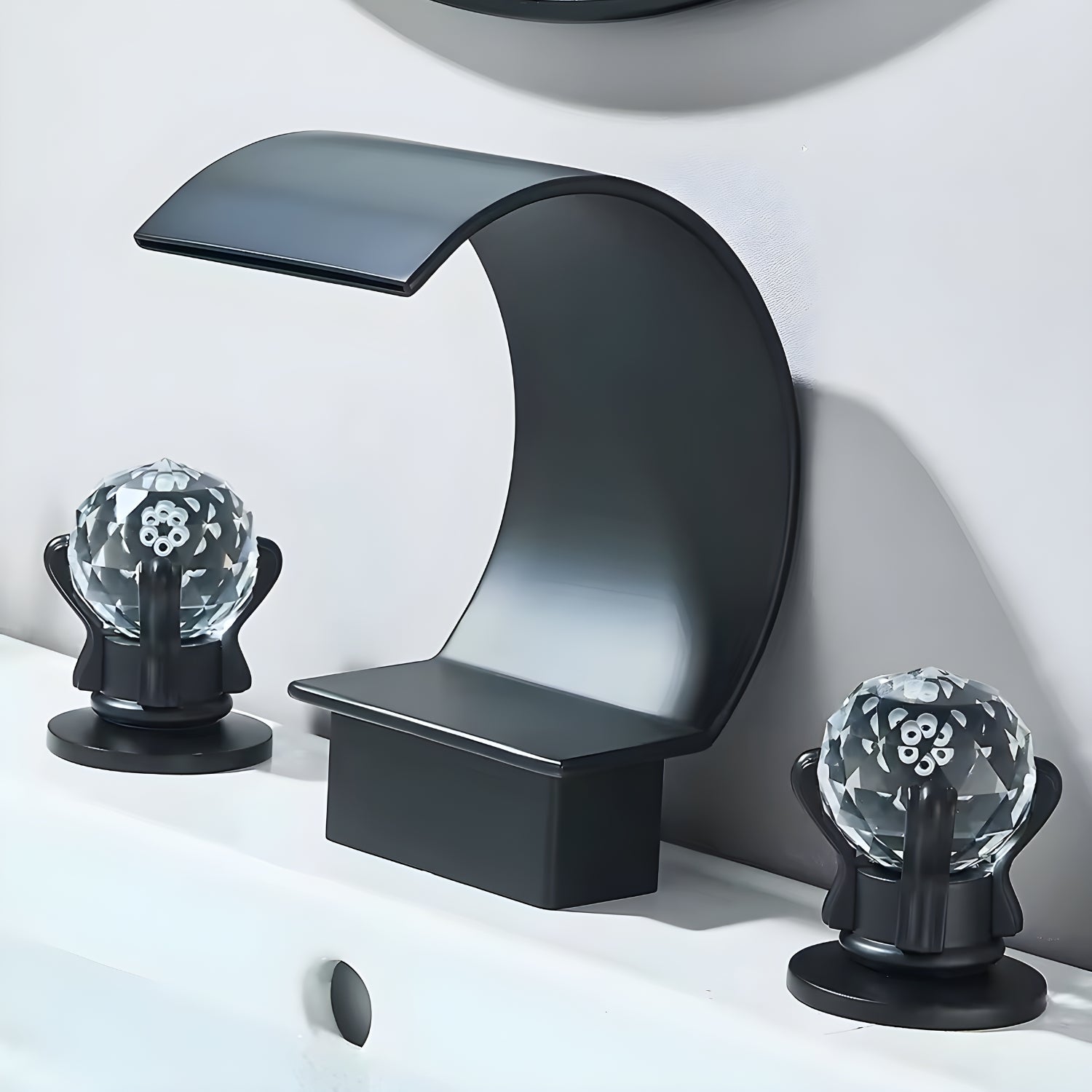 Halle - Three-Hole Waterfall Bathroom Faucet