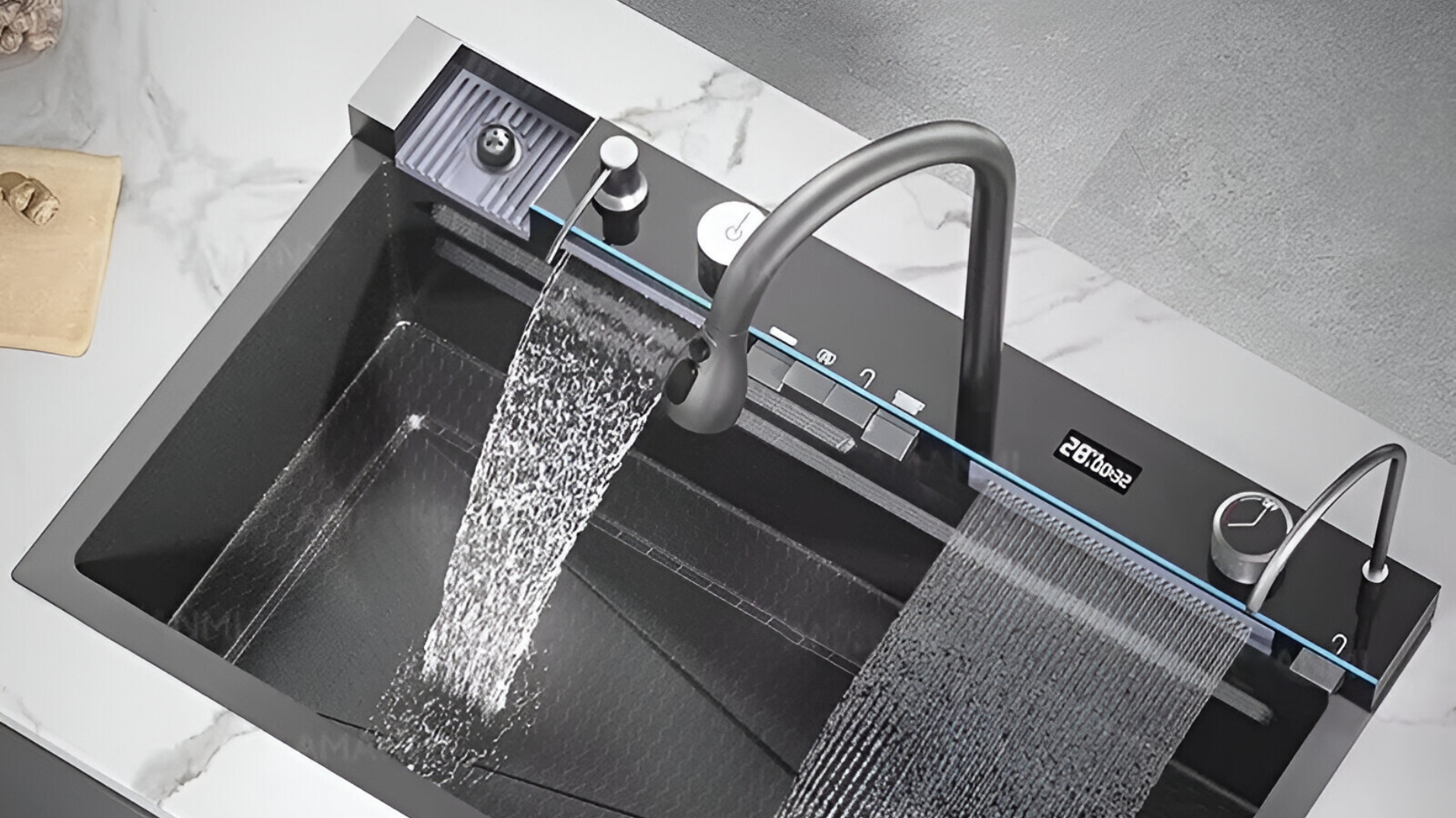 Smart workstation kitchen sink