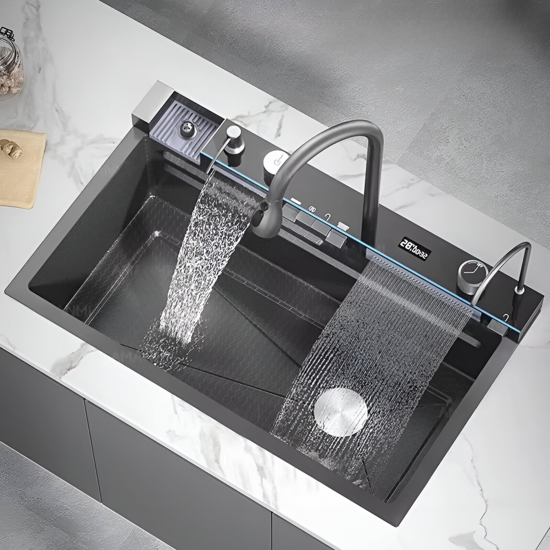 Smart workstation kitchen sink