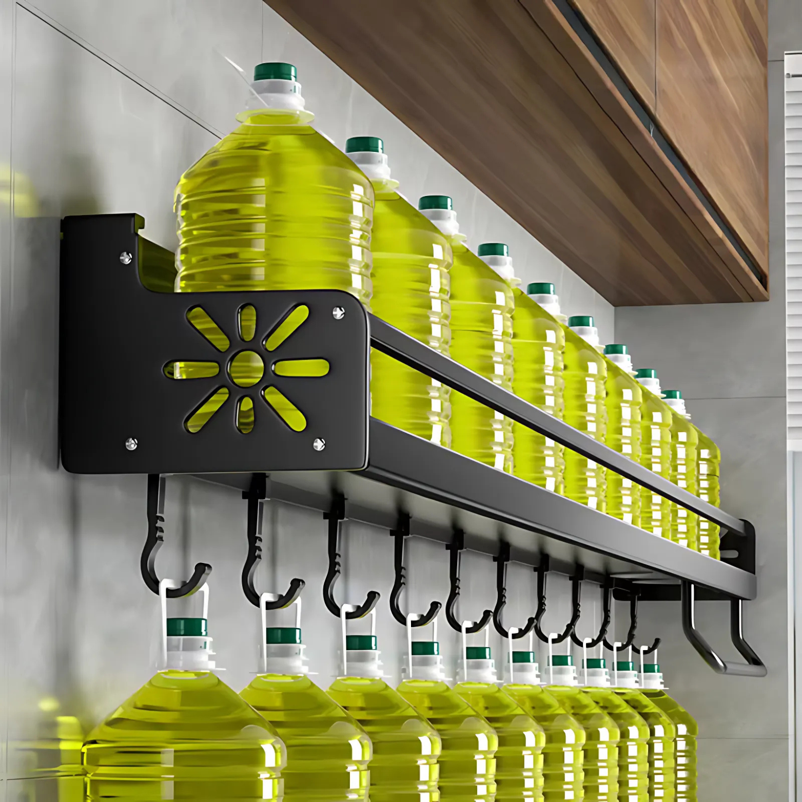 Kitchen wall dish rack