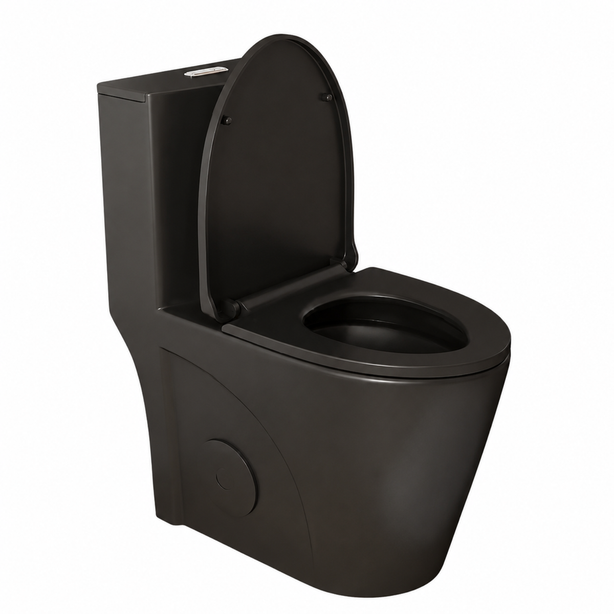 Tromso - Black Matte One-Piece with Dual Flush & Soft-Close Seat
