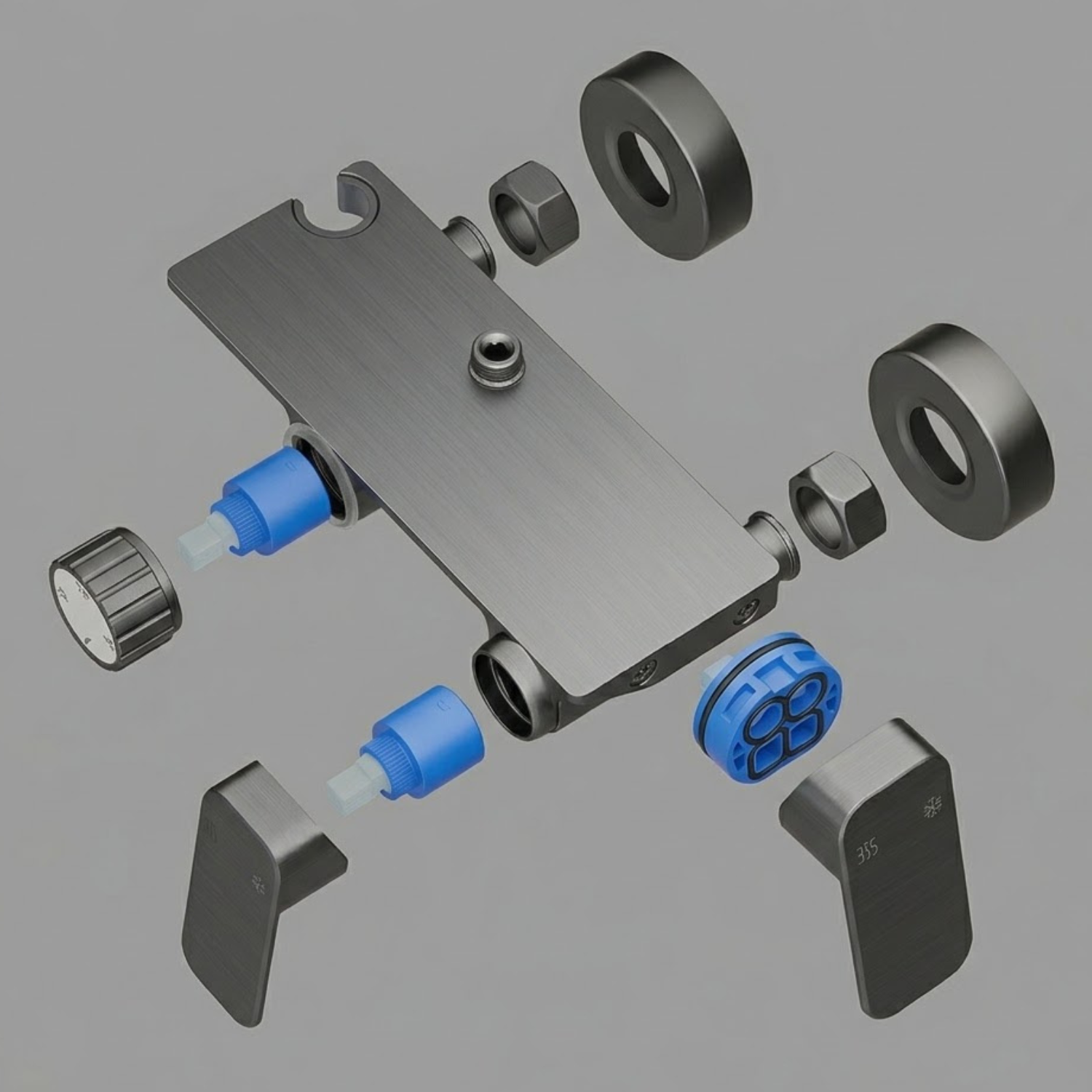 Gotland - Multifunction Bathroom Shower System Set – Hot and Cold Rotary Knob Pressurized Shower