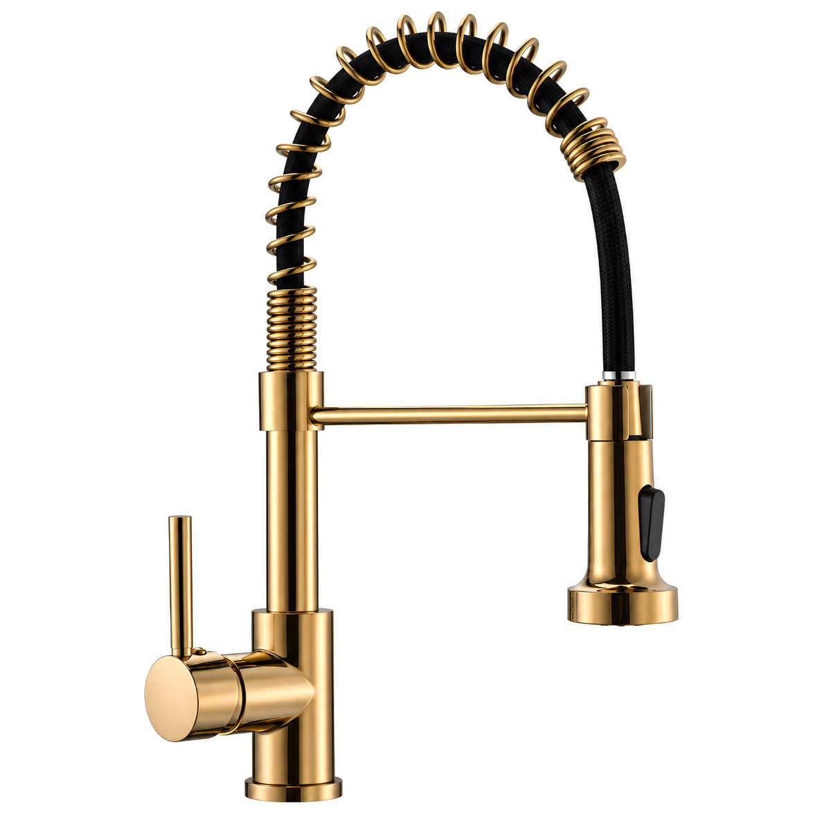 Halmstad - Single Hole Pre-Rinse Pull-Down Sprayer Spring Spout Kitchen Faucet