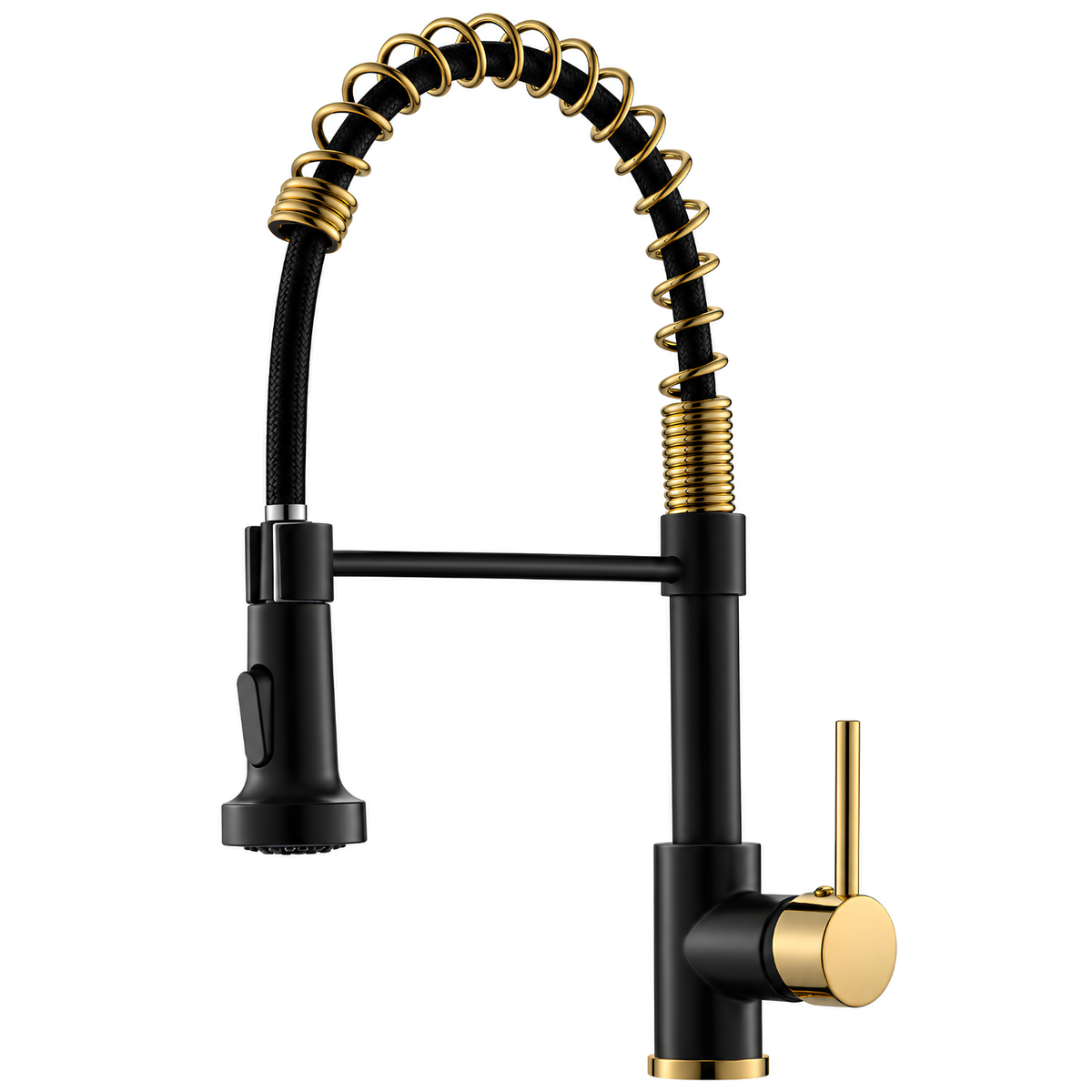 Halmstad - Single Hole Pre-Rinse Pull-Down Sprayer Spring Spout Kitchen Faucet
