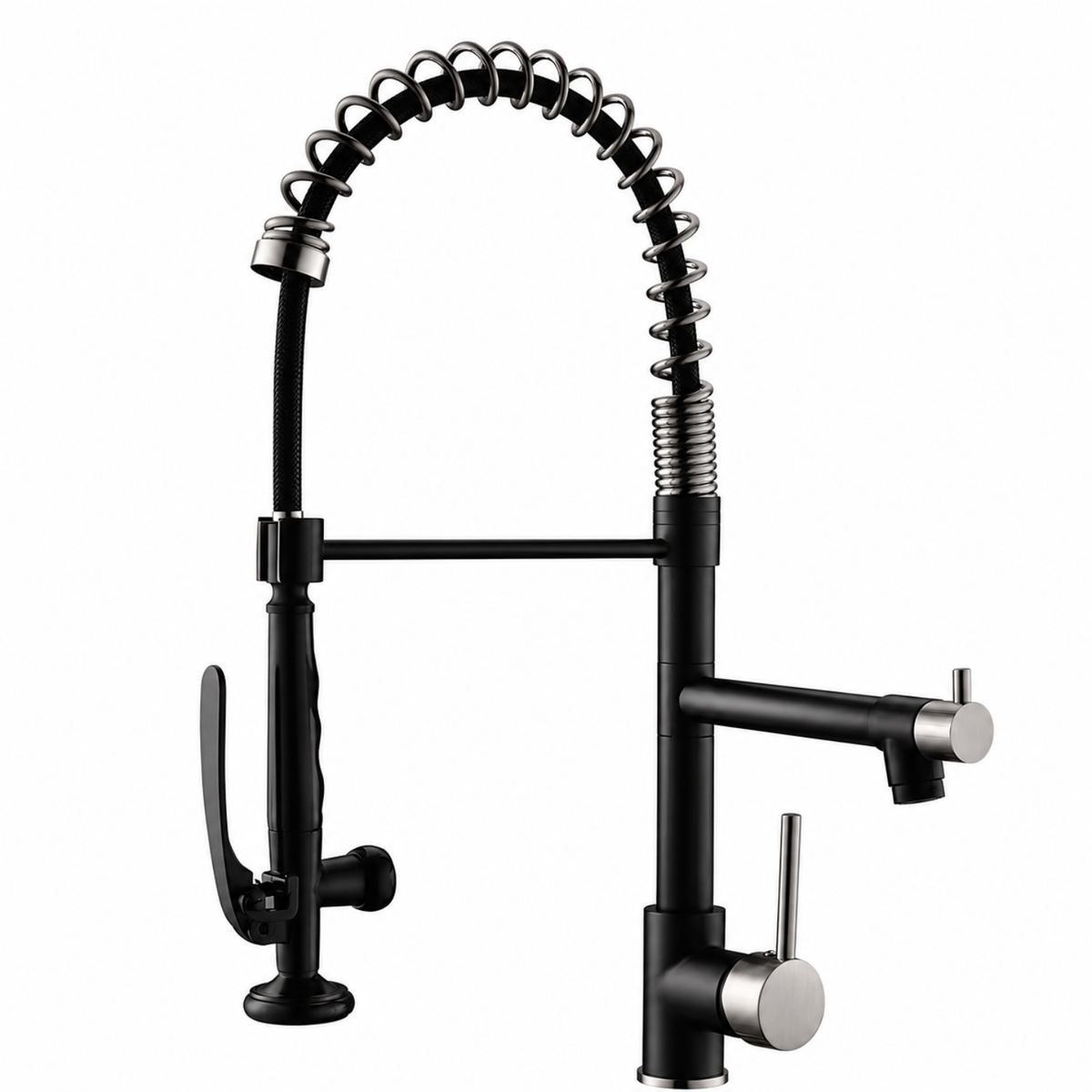 Tyresta - Modern Pull-Out Kitchen Faucet – Single Handle Solid Brass Mixer Tap