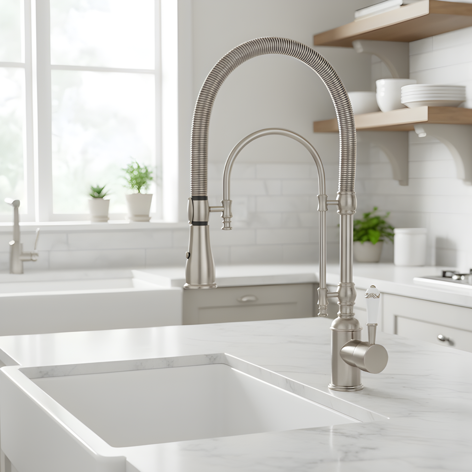 Visby - 360° Pull-Down Kitchen Faucet  with Spring Spout Hot & Cold Mixer