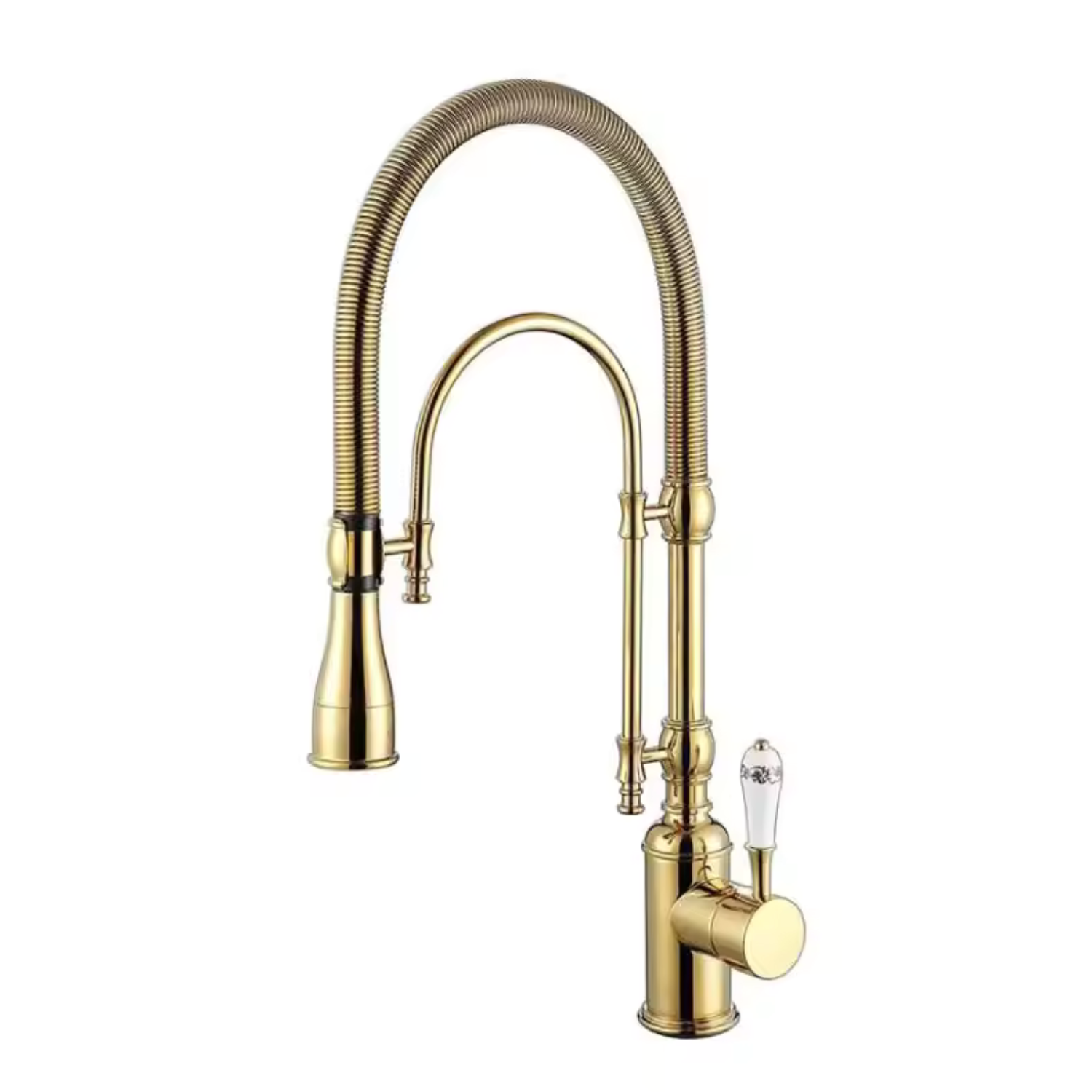 Visby - 360° Pull-Down Kitchen Faucet  with Spring Spout Hot & Cold Mixer