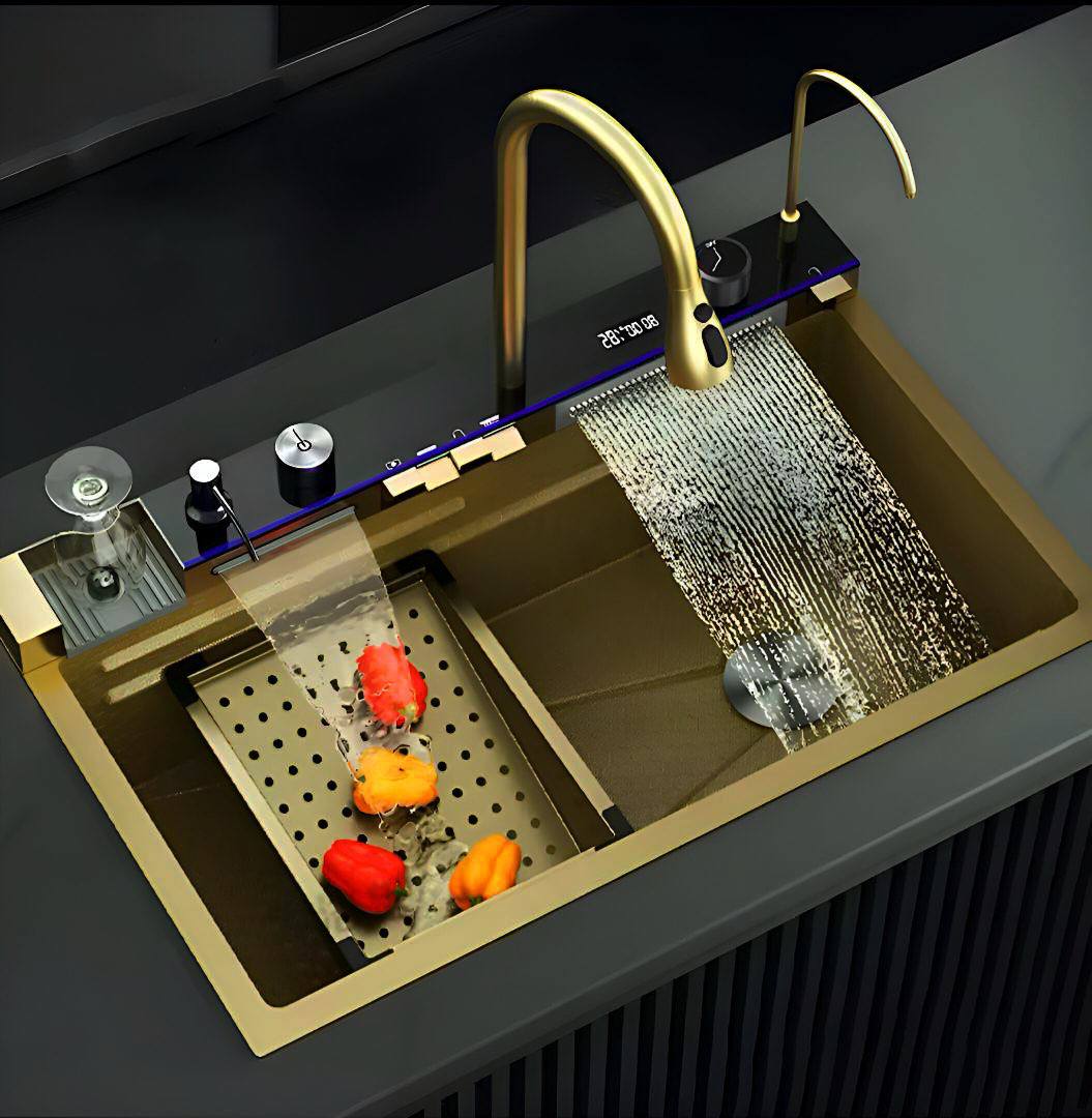 Ristafallet Pro - Smart Workstation Kitchen Sink Waterfall Stainless Steel Dish Basin