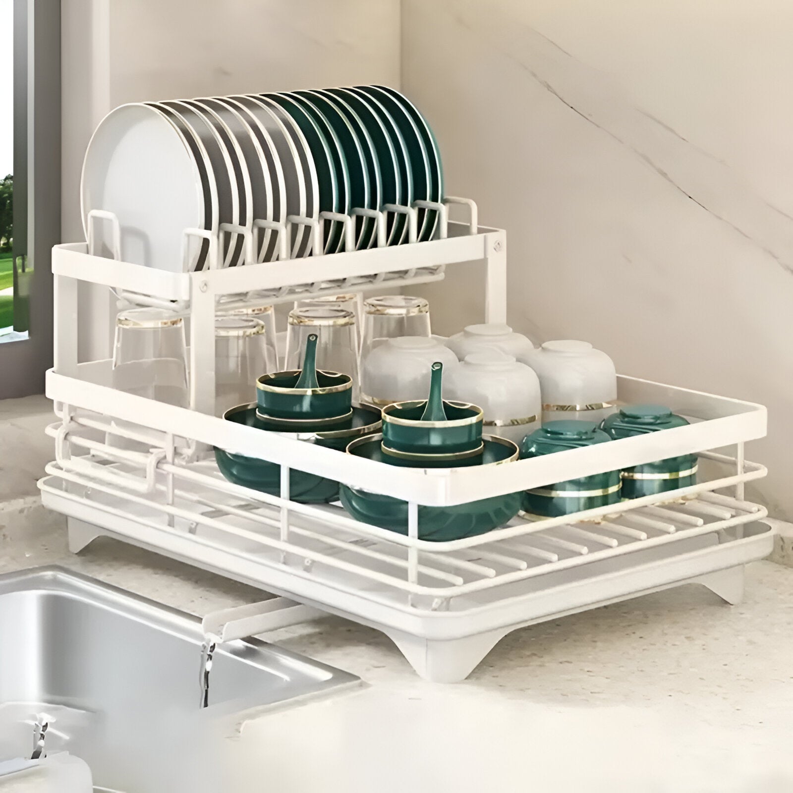 Kitchen Dish Rack 16.7"