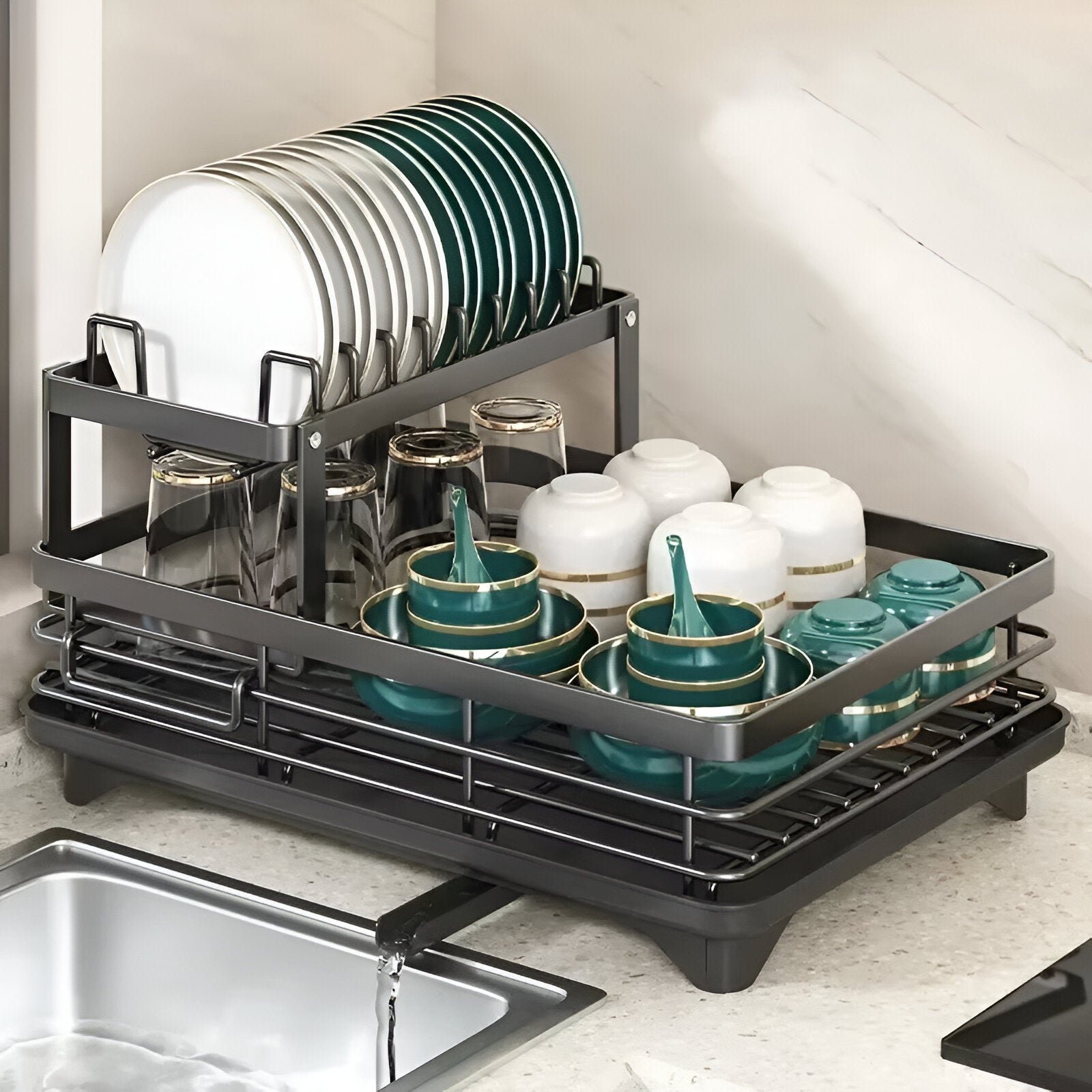 Kitchen Dish Rack 16.7"